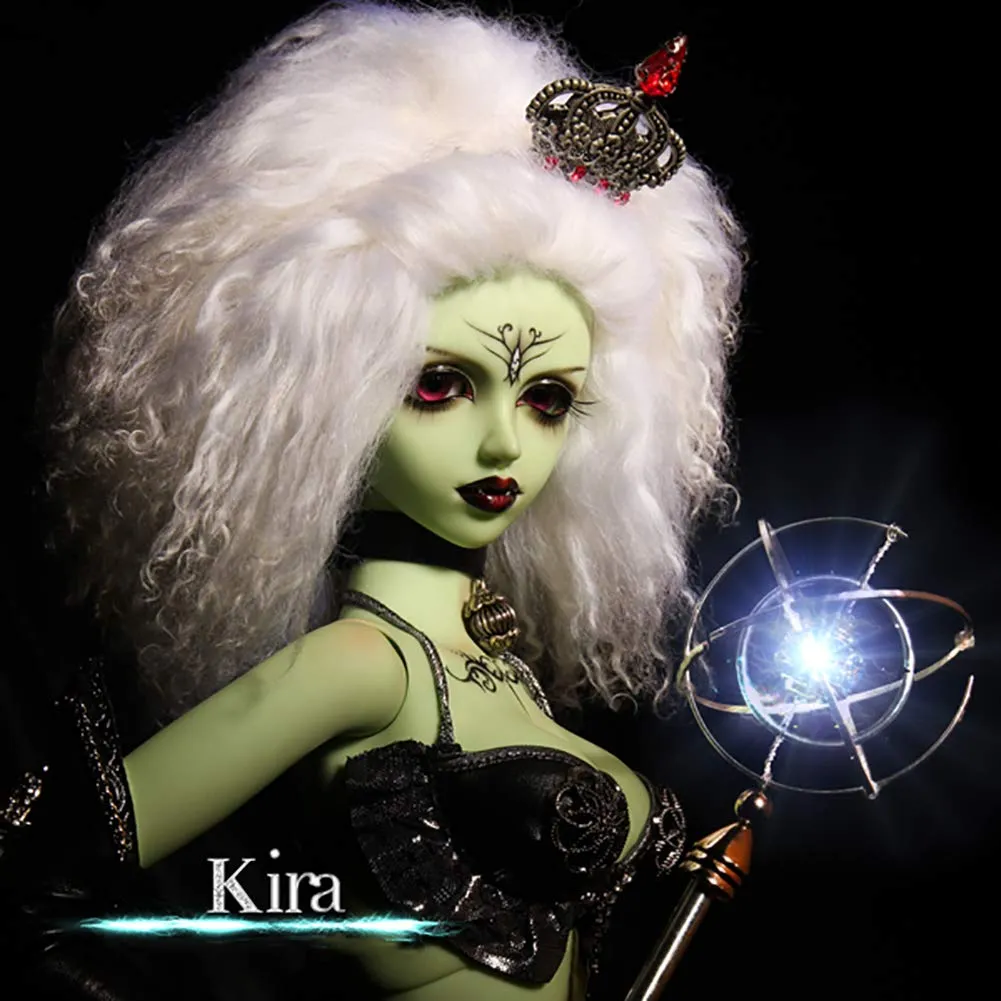 1/3 BJD Doll Full Set 58 cm 22.8 Inch Jointed Dolls with Full Set Clothes Shoes Wig Makeup Green Elf Kira