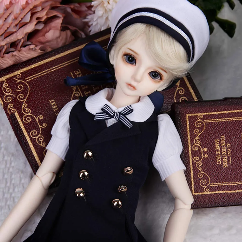 1/4 BJD Doll Full Set 15.7 inch 40CM Movable Jointed Ball Jointed SD Doll with All Clothes Shoes Wigs Makeup Best Gift for Girls,B