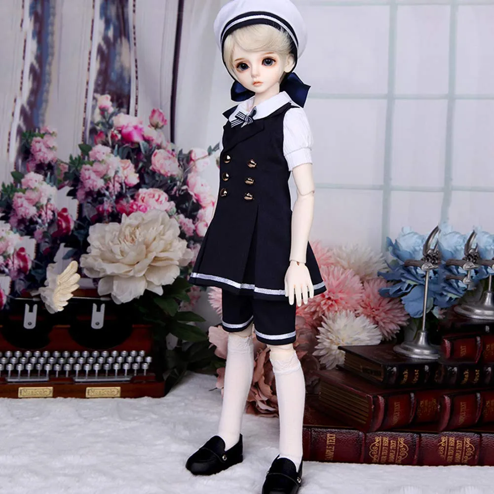 1/4 BJD Doll Full Set 15.7 inch 40CM Movable Jointed Ball Jointed SD Doll with All Clothes Shoes Wigs Makeup Best Gift for Girls,B