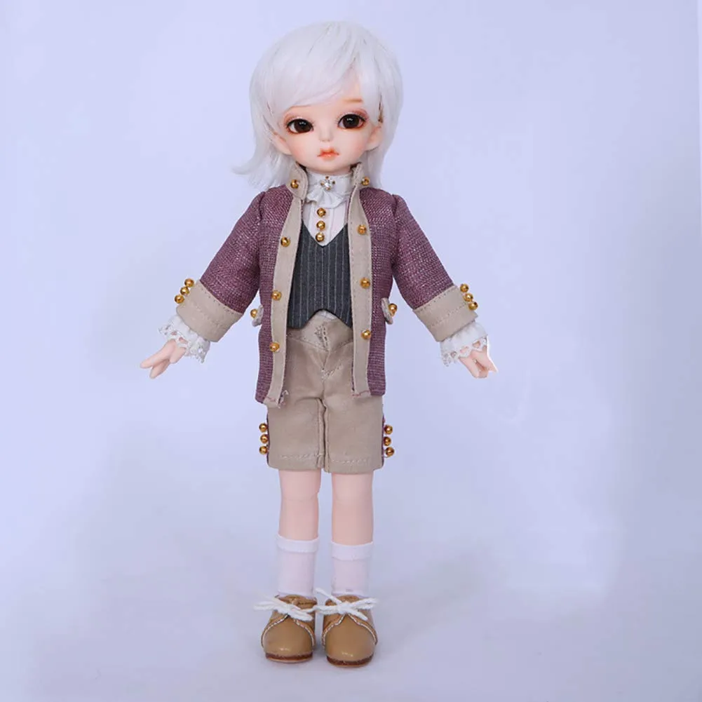 1/6 Bjd Doll 26 cm 10 Inches Cheshire Sd Doll Girl Princess Doll Joint Doll Full Set Jointed Fashion Icon Doll Clothes Shoe Wig Make Up Gift for Girl,A