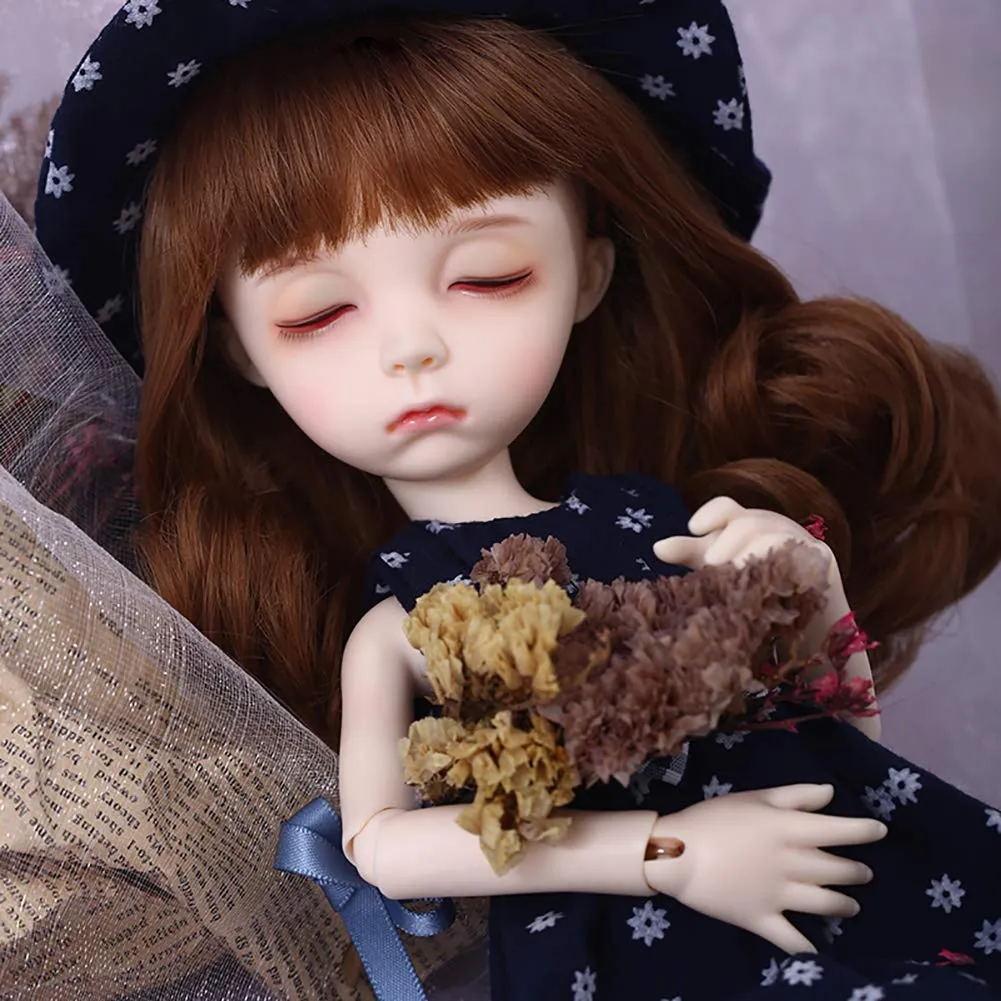 1/6 Bjd Doll 26 cm 10 Inches Sleep with Eyes Closed Sd Doll Girl Princess Doll Joint Doll Full Set Jointed Fashion Icon Doll Clothes Shoe Wig Make Up Gift for Girl