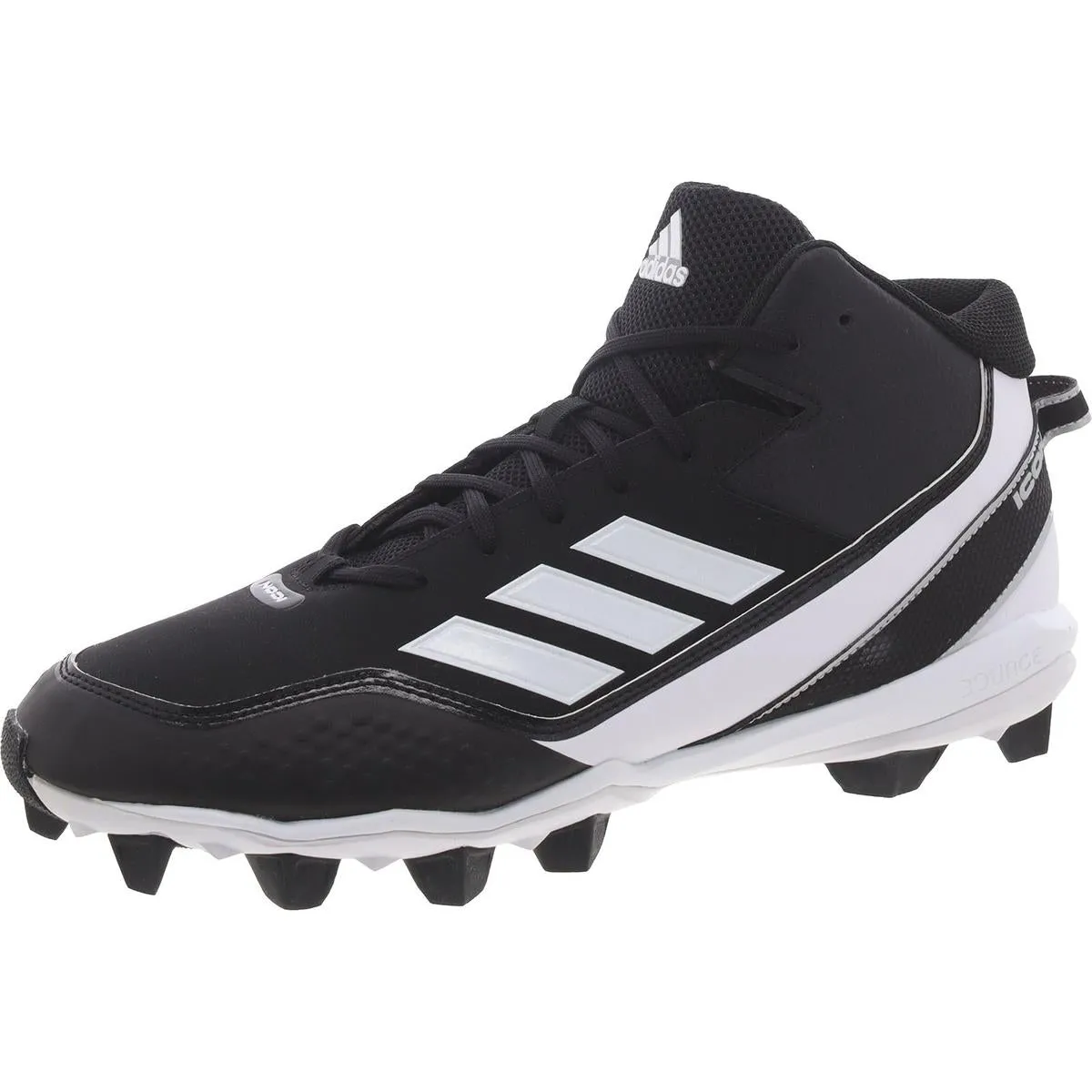 Adidas Mens ICON 7 MID Faux Leather Trainer Cleats