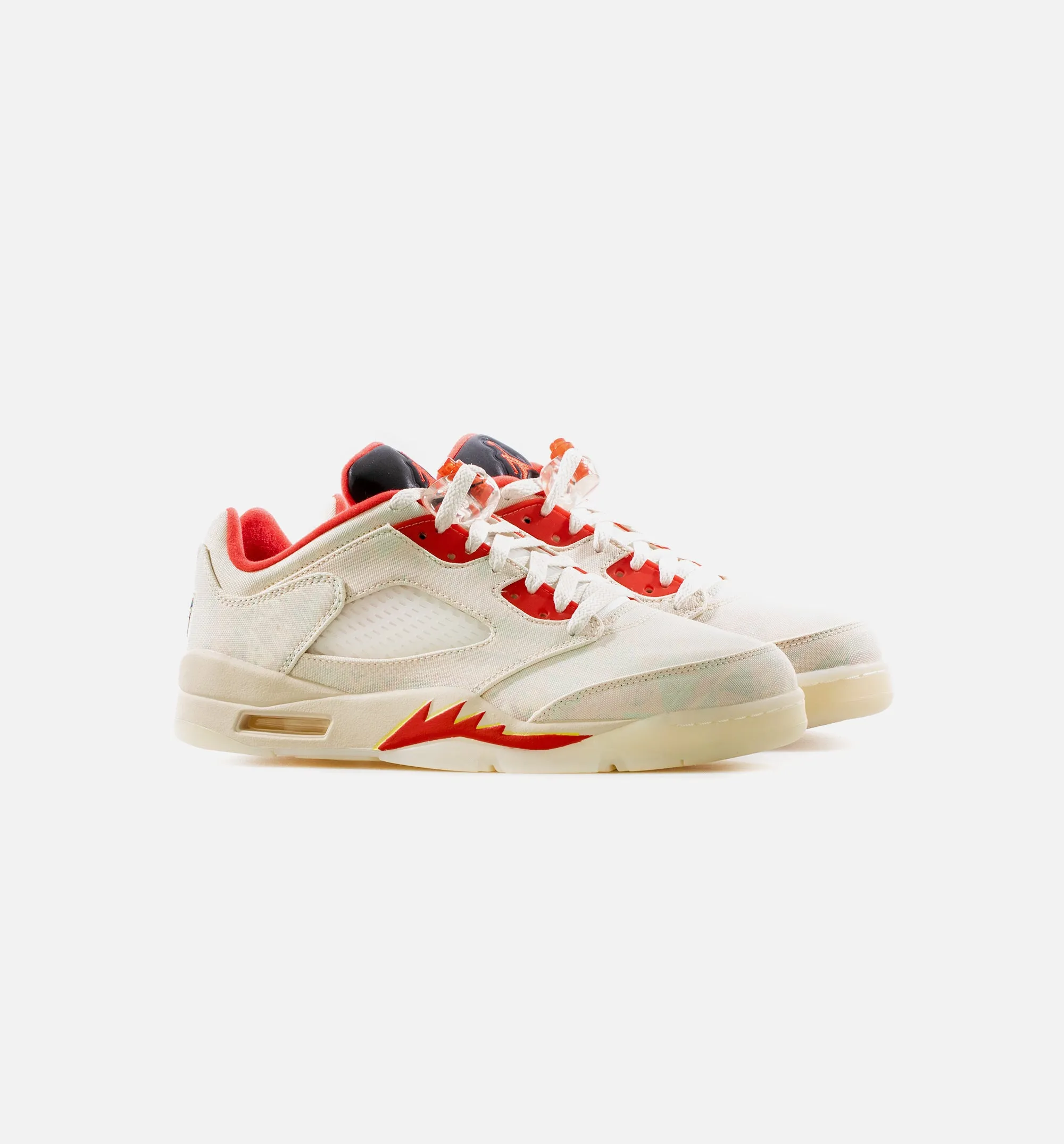 Air Jordan Retro 5 Low Chinese New Year Mens Lifestyle Shoe - Sail/Red