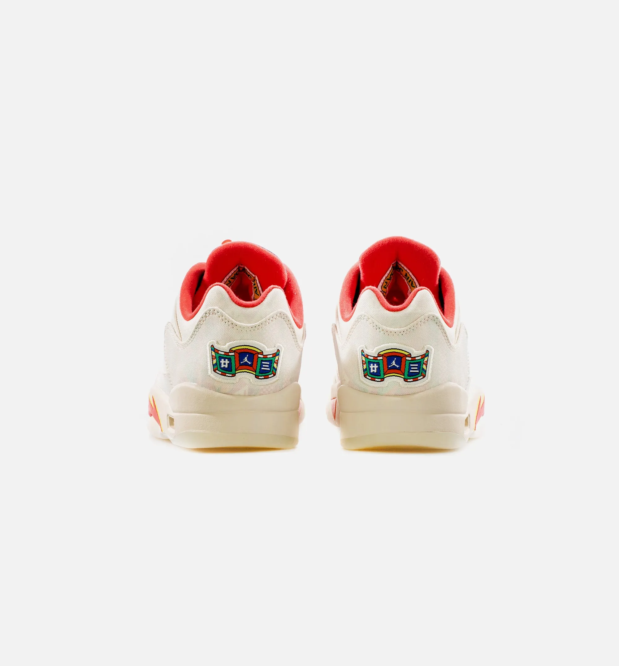 Air Jordan Retro 5 Low Chinese New Year Mens Lifestyle Shoe - Sail/Red