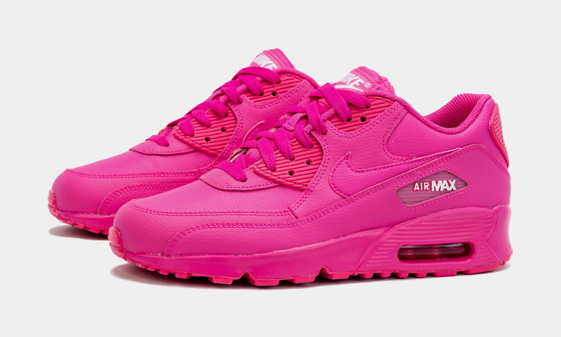 Air Max 90 Grade School Lifestyle Shoes (Pink)