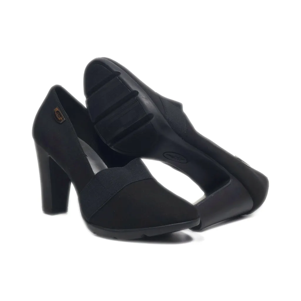 Anne Klein High-Heel Shoes Canvas Black Colour For Women