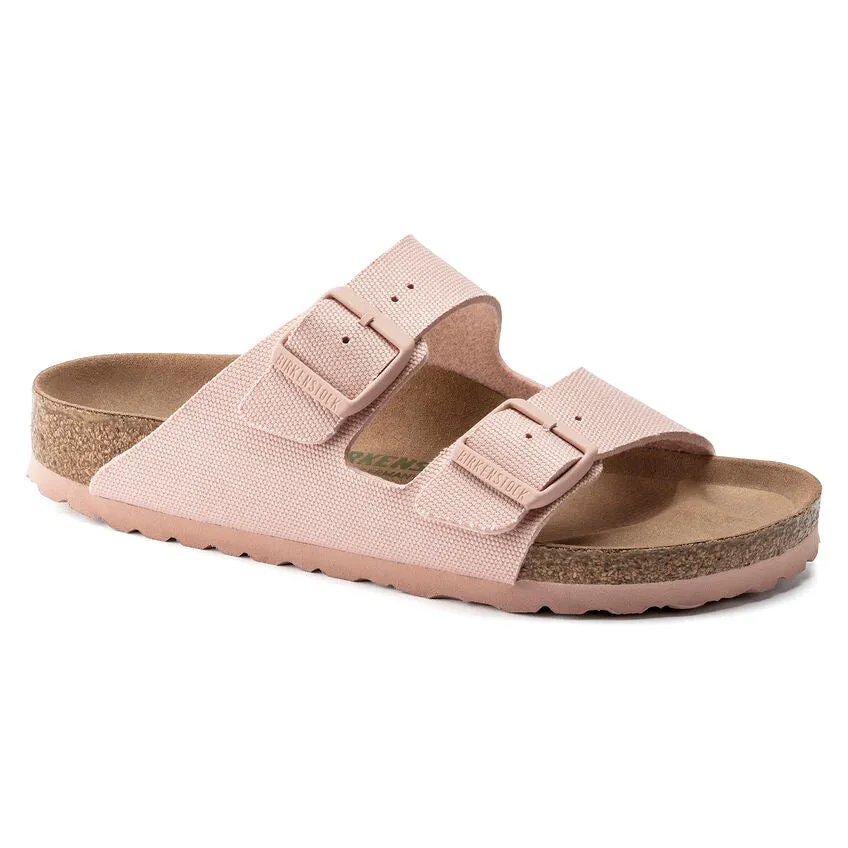 Arizona Vegan- The Birkenstock Signature Double Band Sandal in Soft Pink