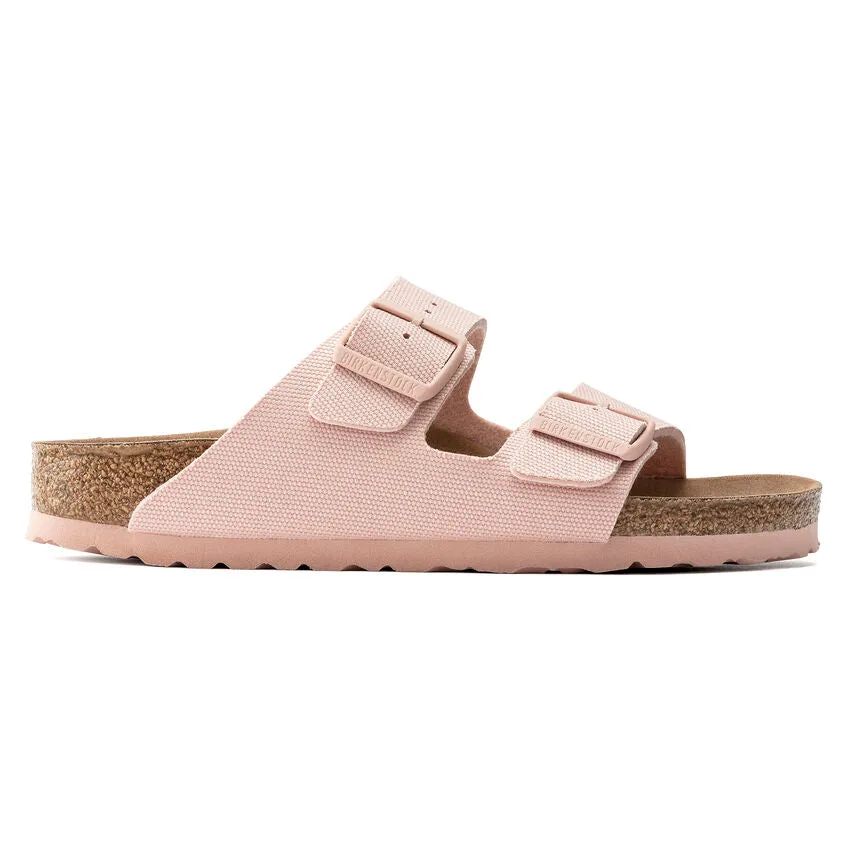 Arizona Vegan- The Birkenstock Signature Double Band Sandal in Soft Pink