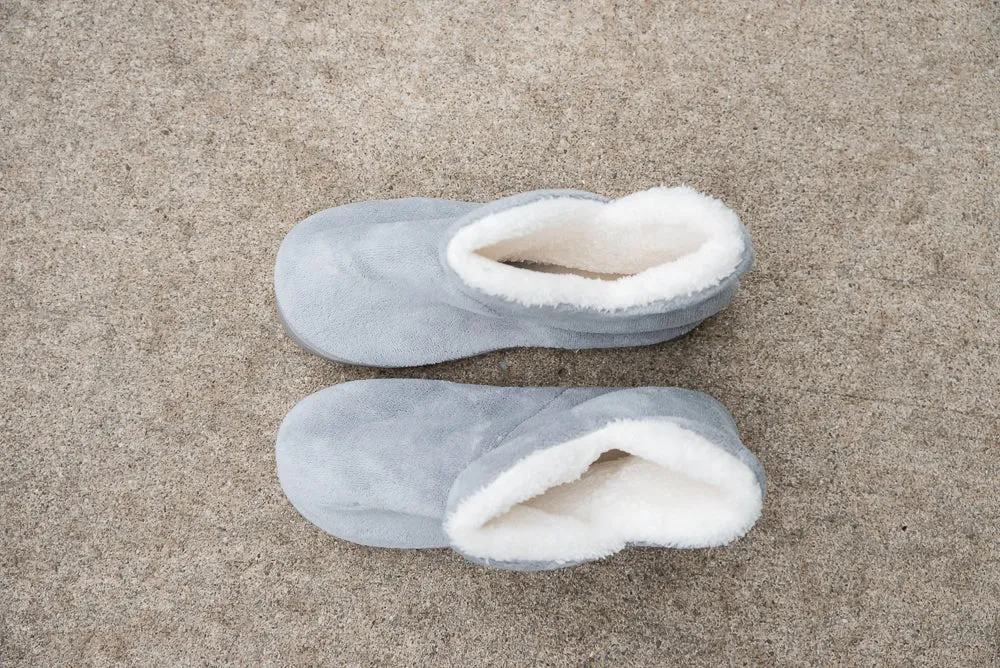 Around the House Slipper Boots in Gray [Online Exclusive]