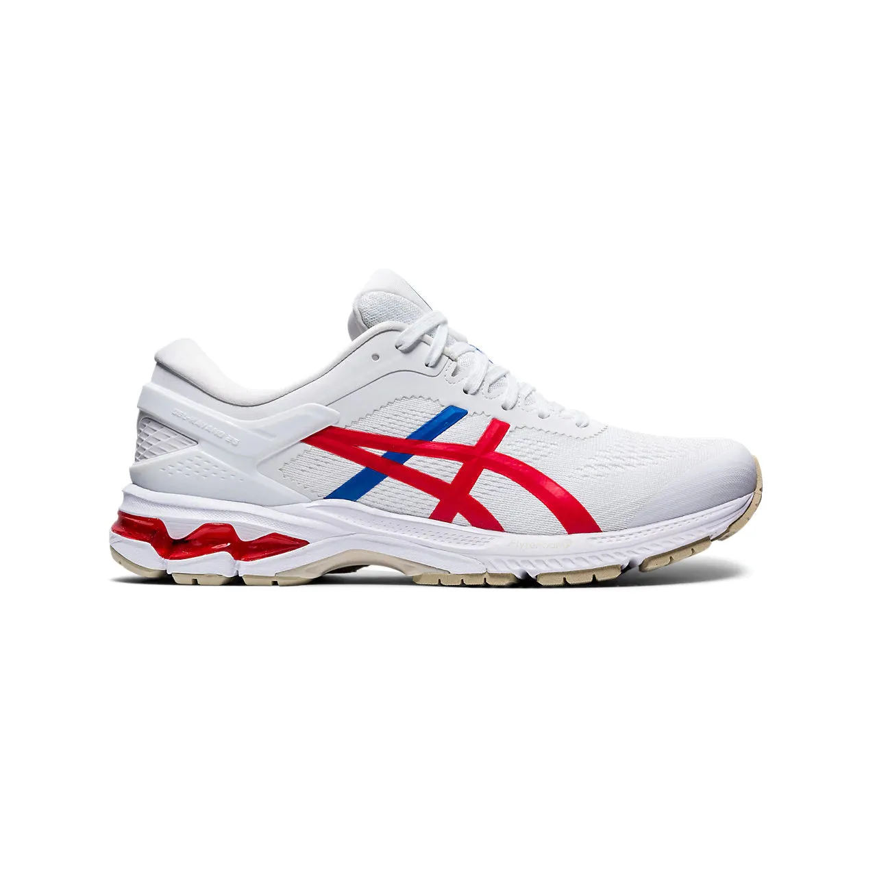 Asics Gel Kayano 26 Retro Tokyo White Red Womens Running Shoes