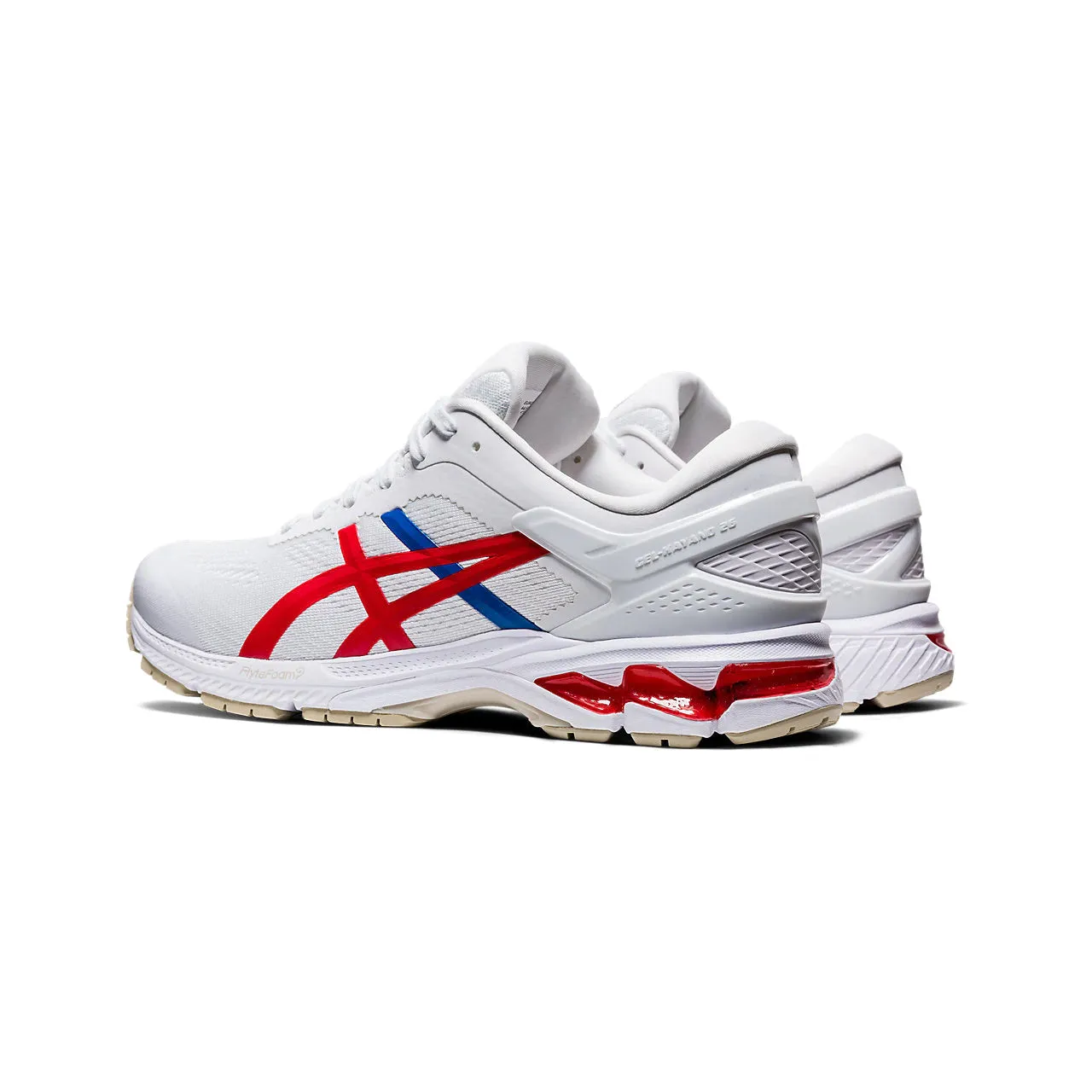 Asics Gel Kayano 26 Retro Tokyo White Red Womens Running Shoes