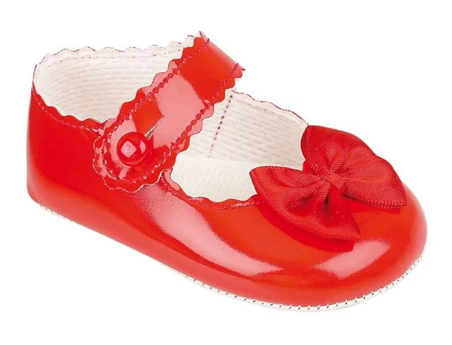 Baby girls red patent shoe BP604 XMAS