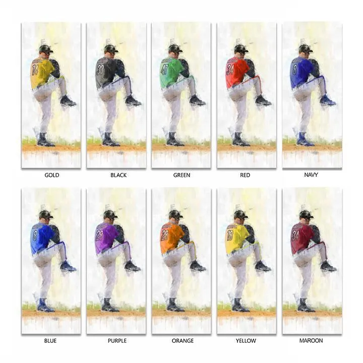 Baseball Pitcher Sports Art