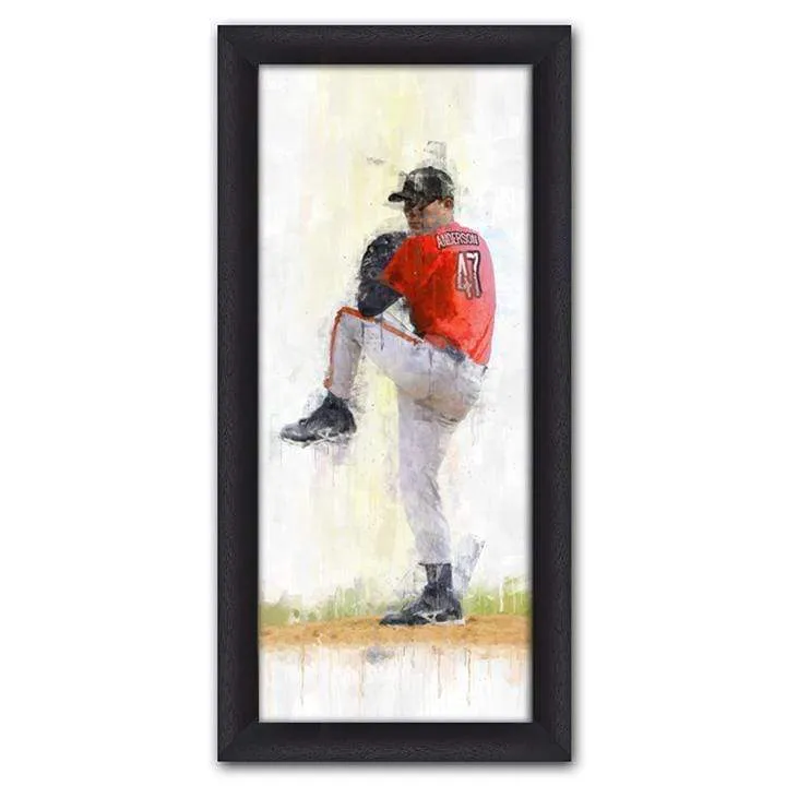 Baseball Pitcher Sports Art