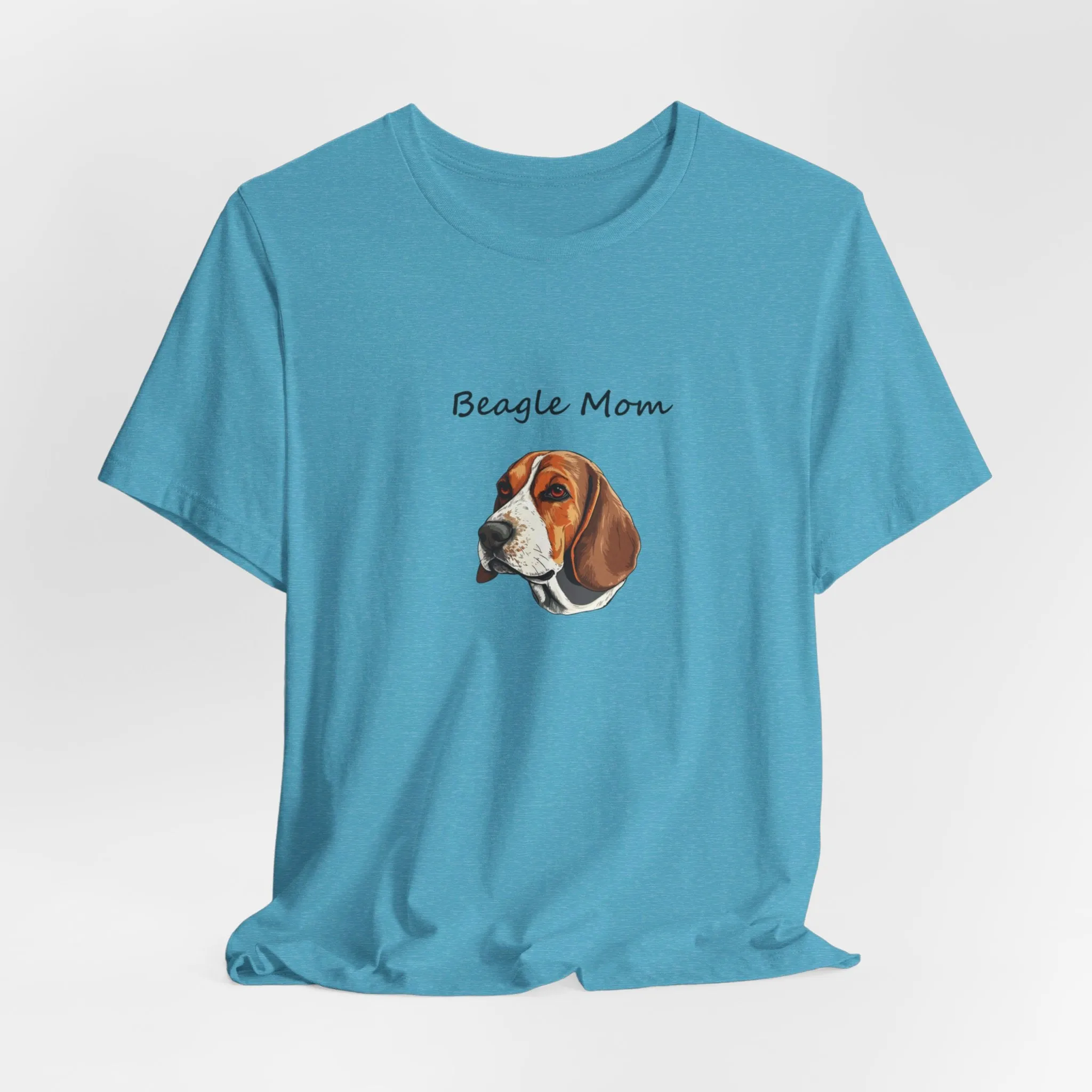 Beagle Headshot Dog Mom Unisex Jersey Tee | Bella Canvas Dog Lover Gift – Perfect Birthday Gift for Her