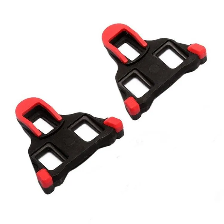 Bicycle Cleat Set with 6-Degree Lock Plate for Road Bike Shoes