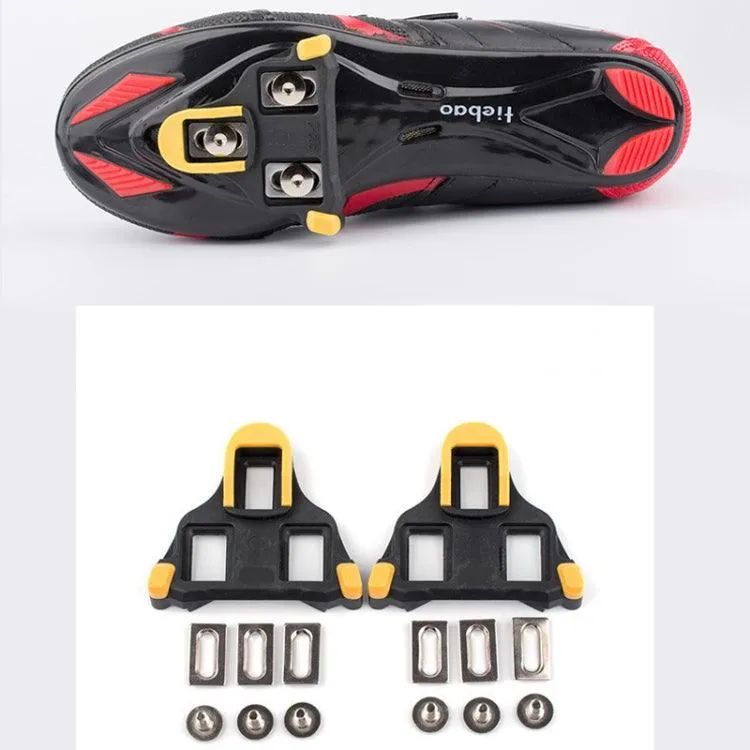 Bicycle Cleat Set with 6-Degree Lock Plate for Road Bike Shoes