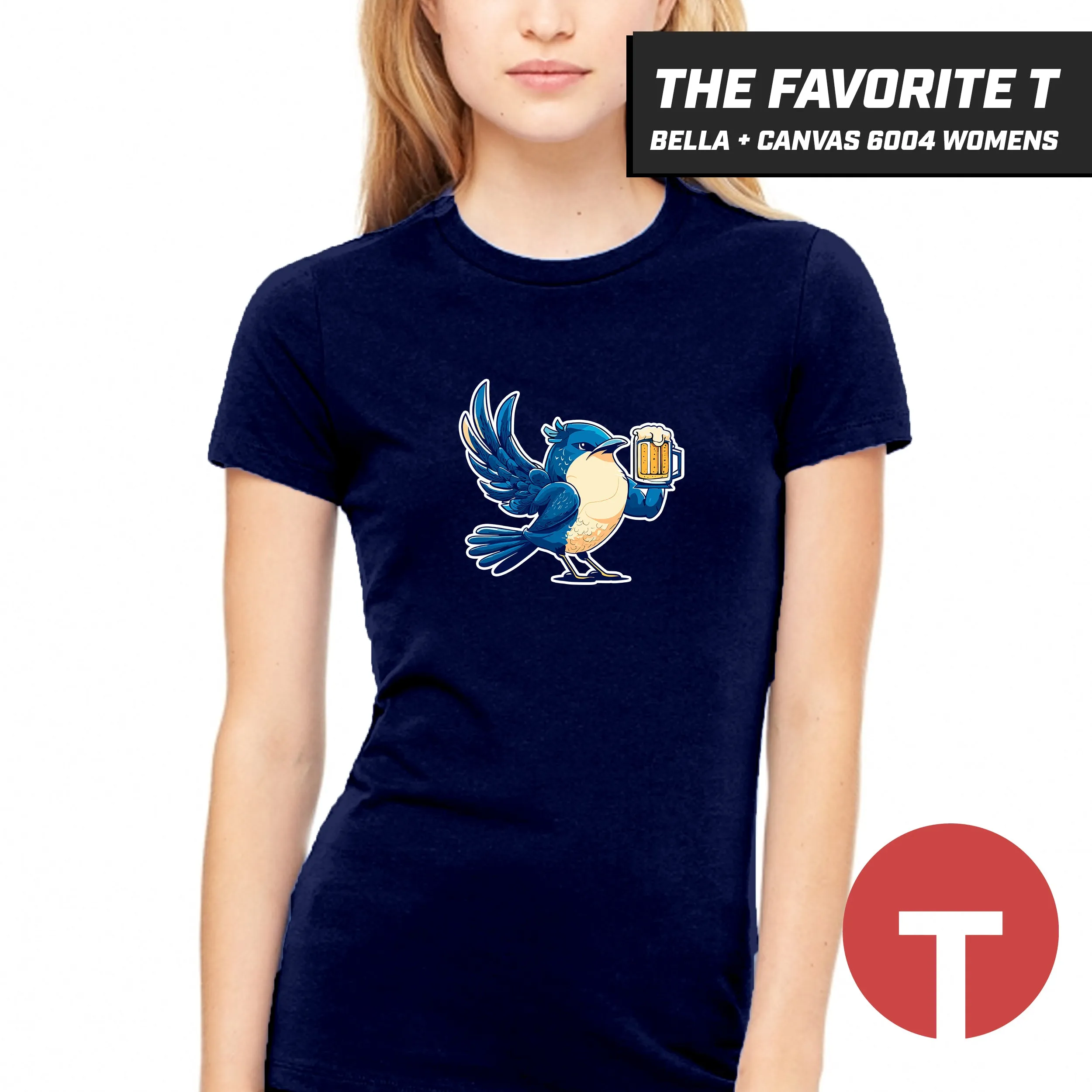 Bluebirds - Bella Canvas 6004 Womens "Favorite T"