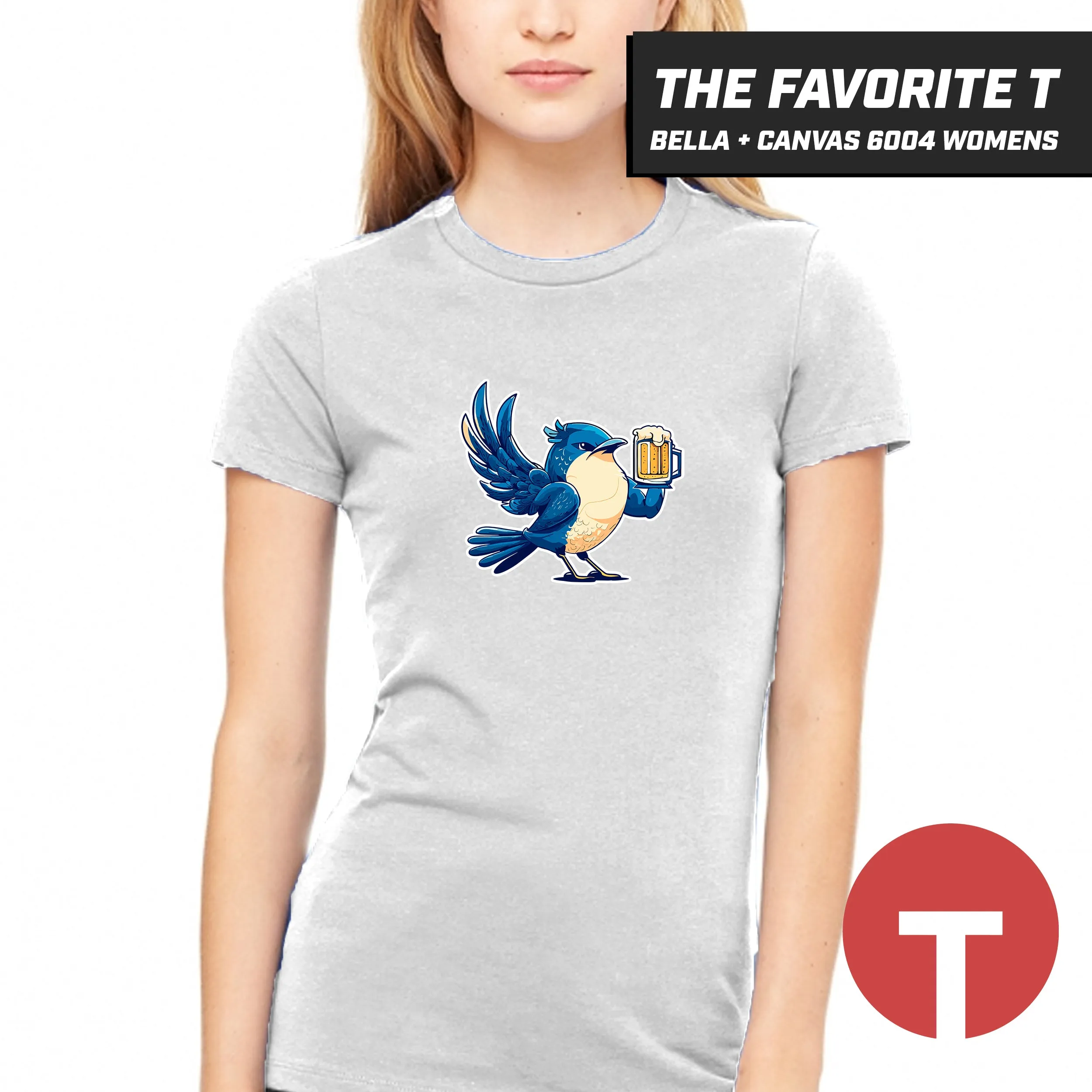 Bluebirds - Bella Canvas 6004 Womens "Favorite T"