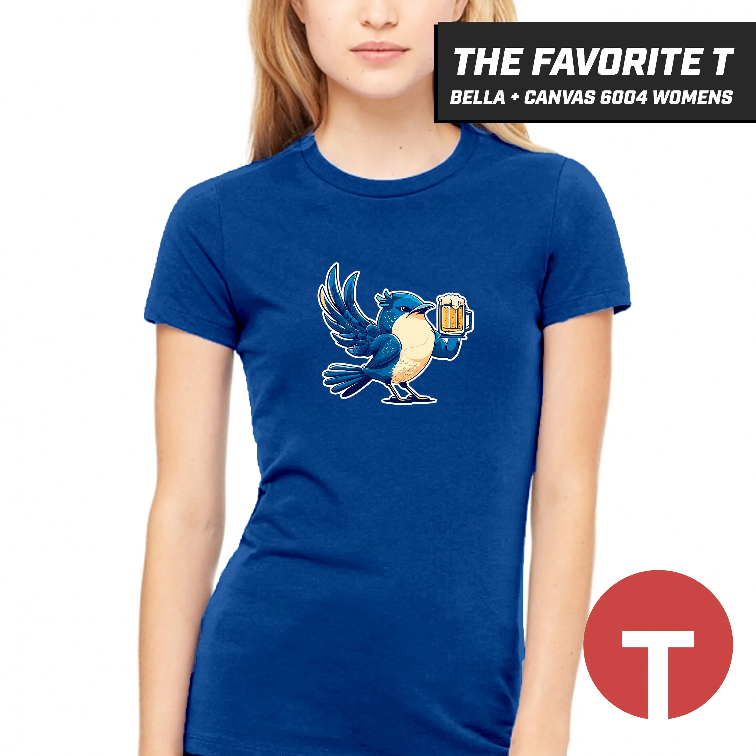 Bluebirds - Bella Canvas 6004 Womens "Favorite T"