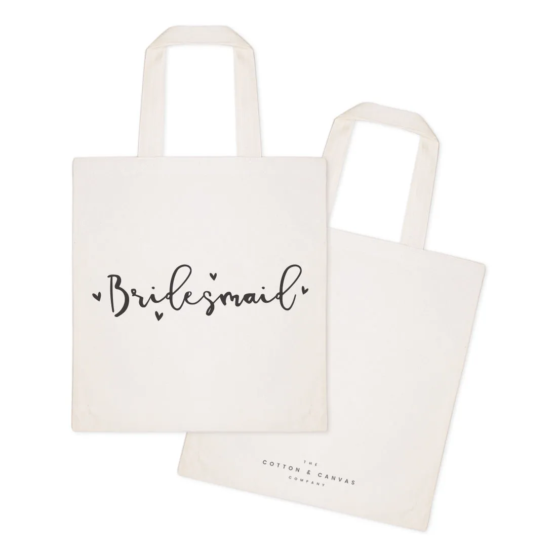 Bridesmaid Wedding Cotton Canvas Tote Bag by The Cotton & Canvas Co.