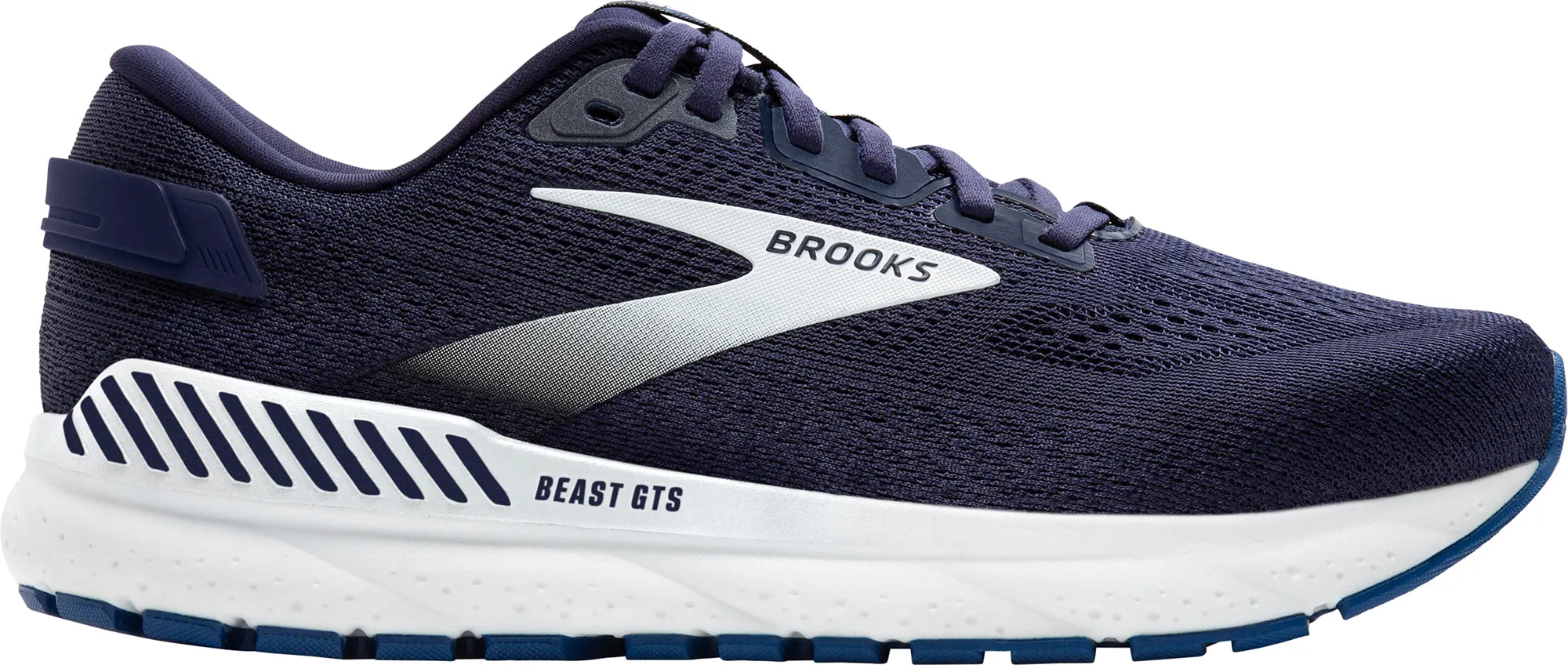 Brooks Beast GTS 24 WIDE FIT Mens Running Shoes - Navy