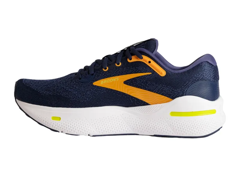 Brooks Ghost Max Mens Running Shoe (Crown/Black Iris/Marigold)