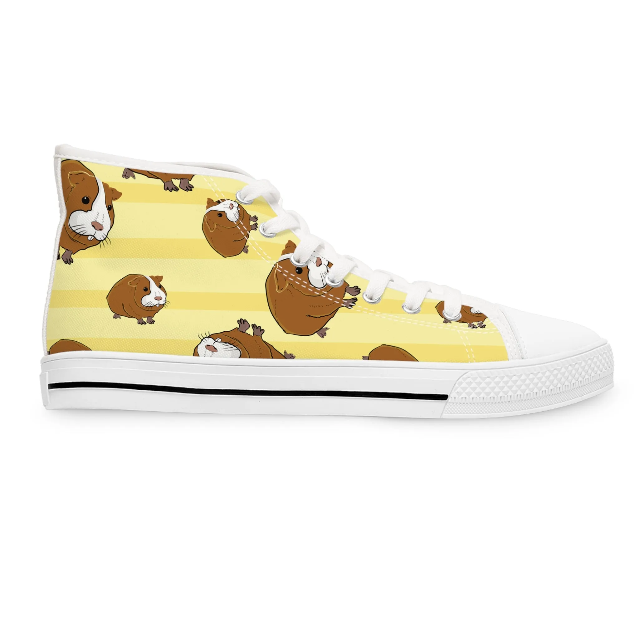 Brown Guinea Pigs Women's High Top Sneakers