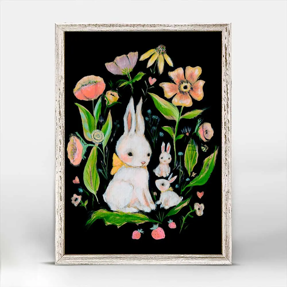 Bun Family Mini Framed Canvas