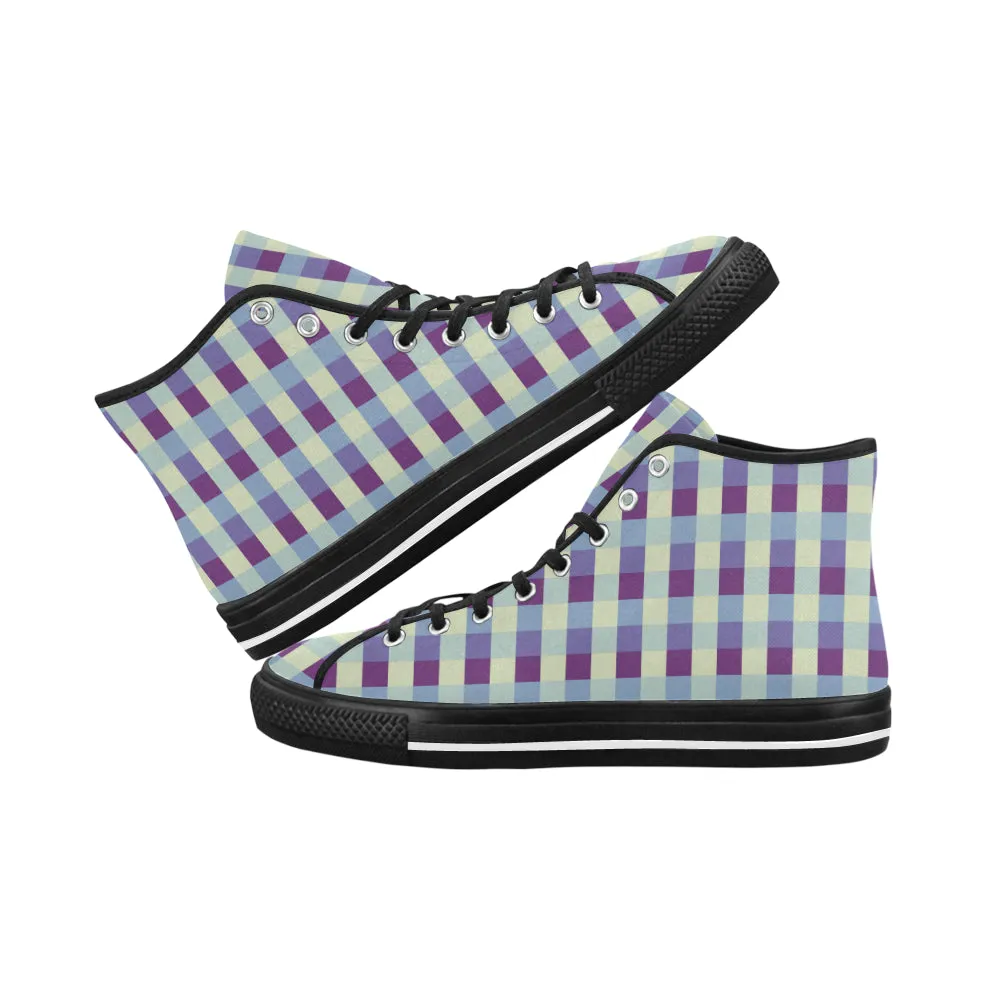 Buy Women's Checkers Print Canvas High Top Shoes at TFS