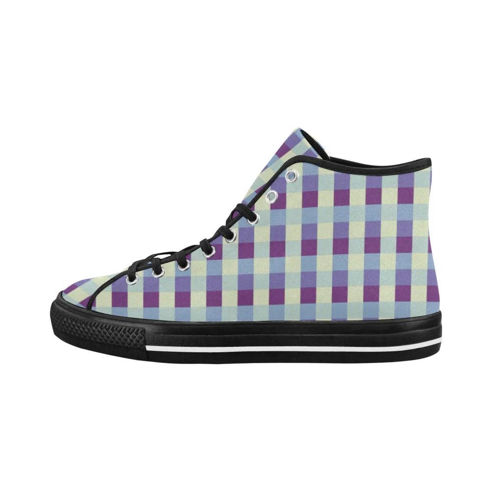 Buy Women's Checkers Print Canvas High Top Shoes at TFS