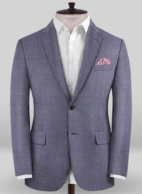 Caccioppoli Sun Dream Miola Blue Wool Silk Suit