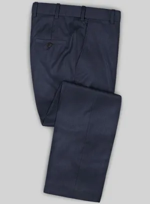 Caccioppoli Sun Dream Rizzo Dark Blue Wool Silk Pants