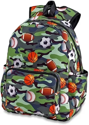 Camo Sports Canvas Backpack