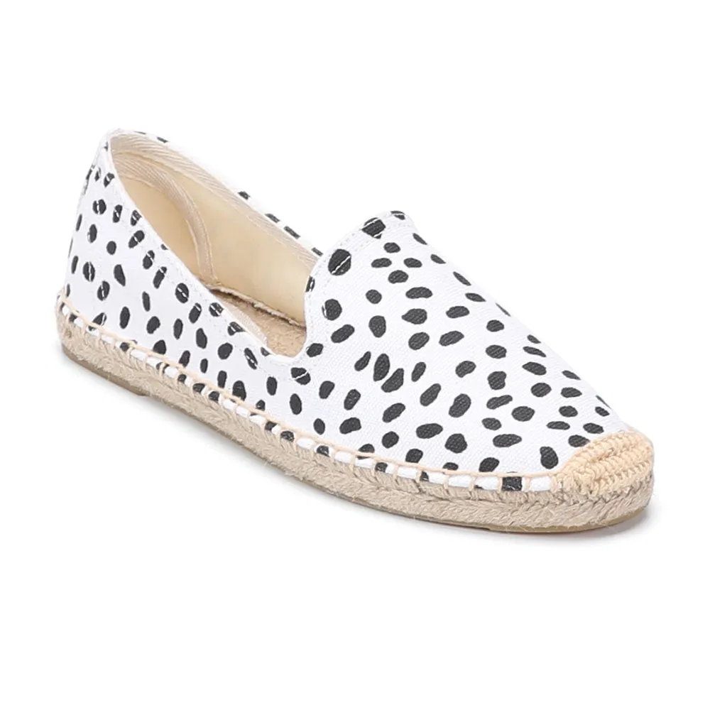 Canvas espadrilles flat shoes