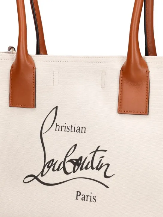 Christian Louboutin   Small Nastroloubi canvas tote bag 