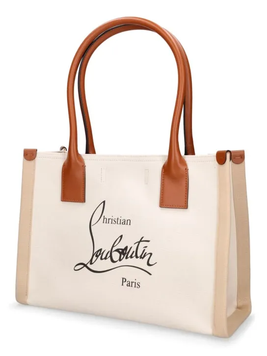 Christian Louboutin   Small Nastroloubi canvas tote bag 