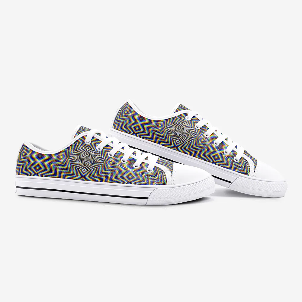 Chromadelic Unisex Low Top Canvas Shoes