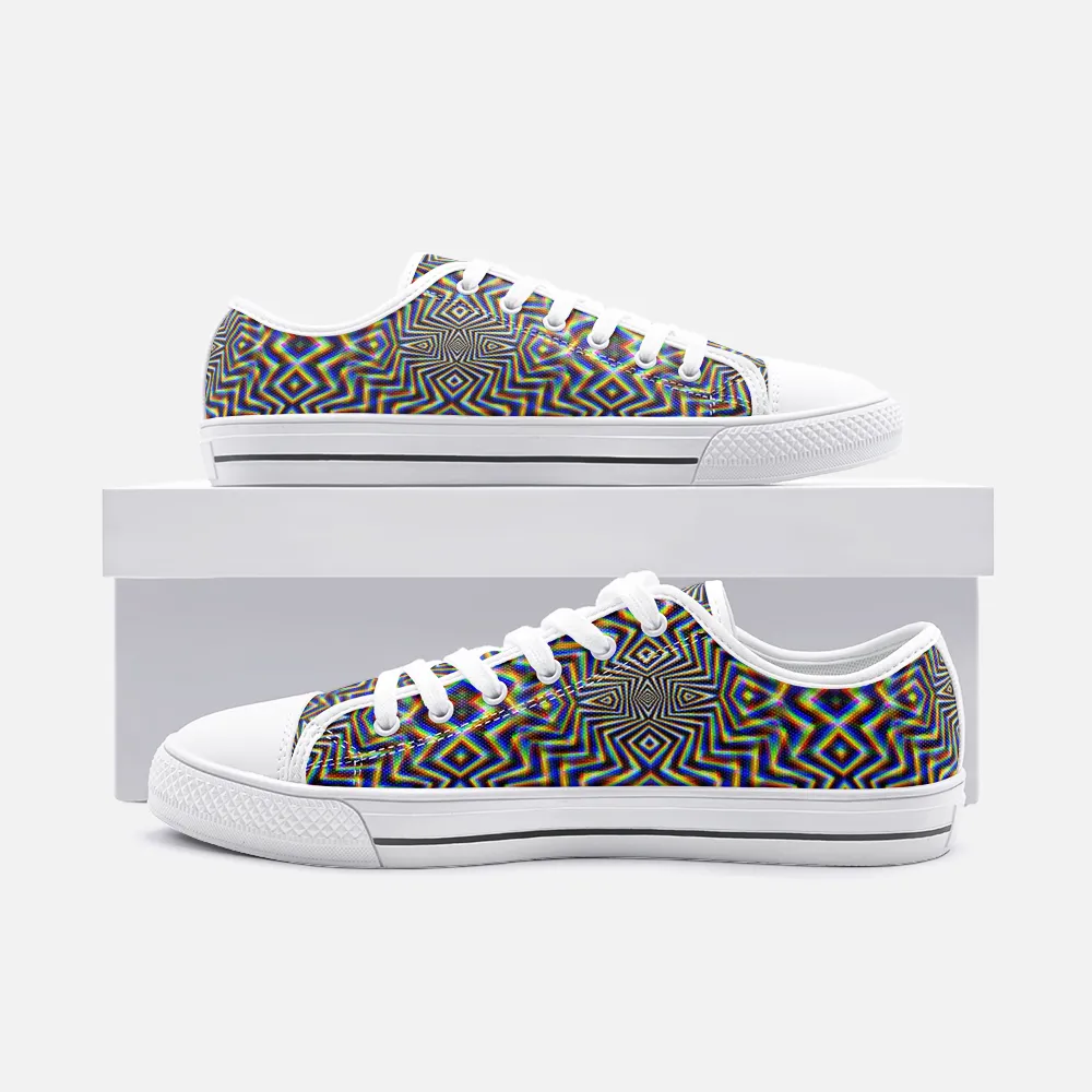 Chromadelic Unisex Low Top Canvas Shoes