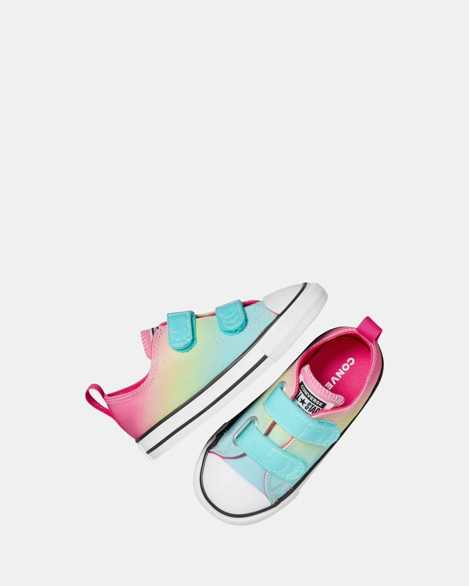 Chuck Taylor All Star 2V Bright Ombre Infant Triple Cyan/Fuschia/Slime