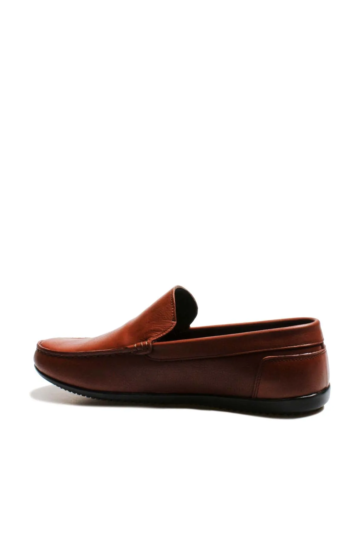 Classic Brown Leather Loafers-Wessi