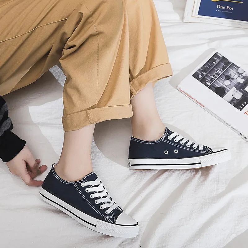 Classic Women's Korean Style Spring Couple Canvas Shoes