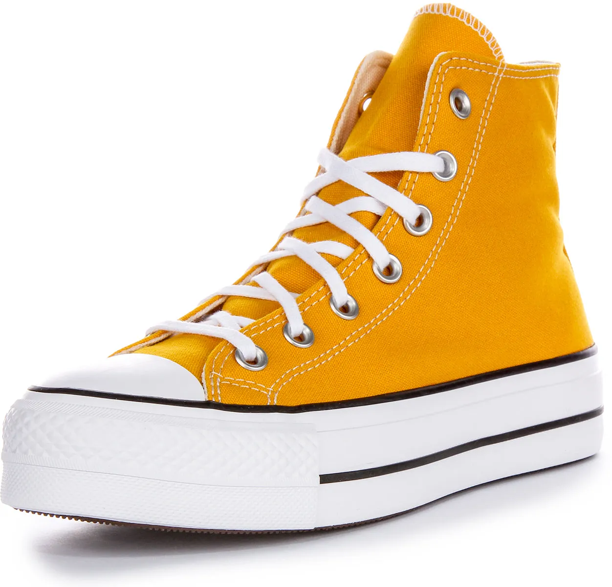 Converse All Star Lift Hi A06506C In Yellow For Women