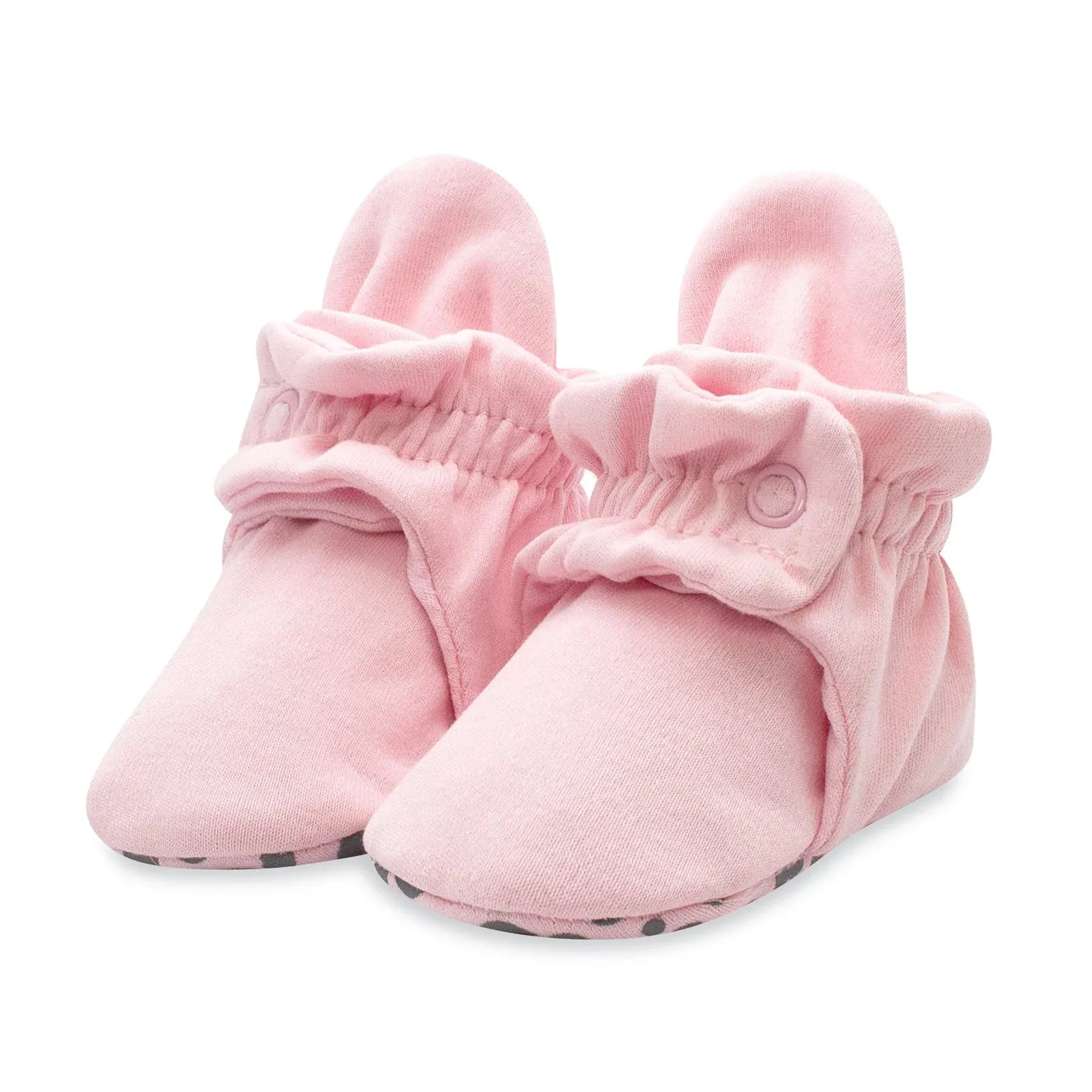 Cozie Fleece Booties with Grippers Pinks