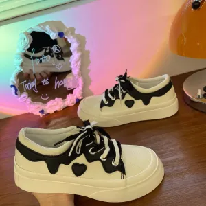 cute platform canvas shoes  KF82706