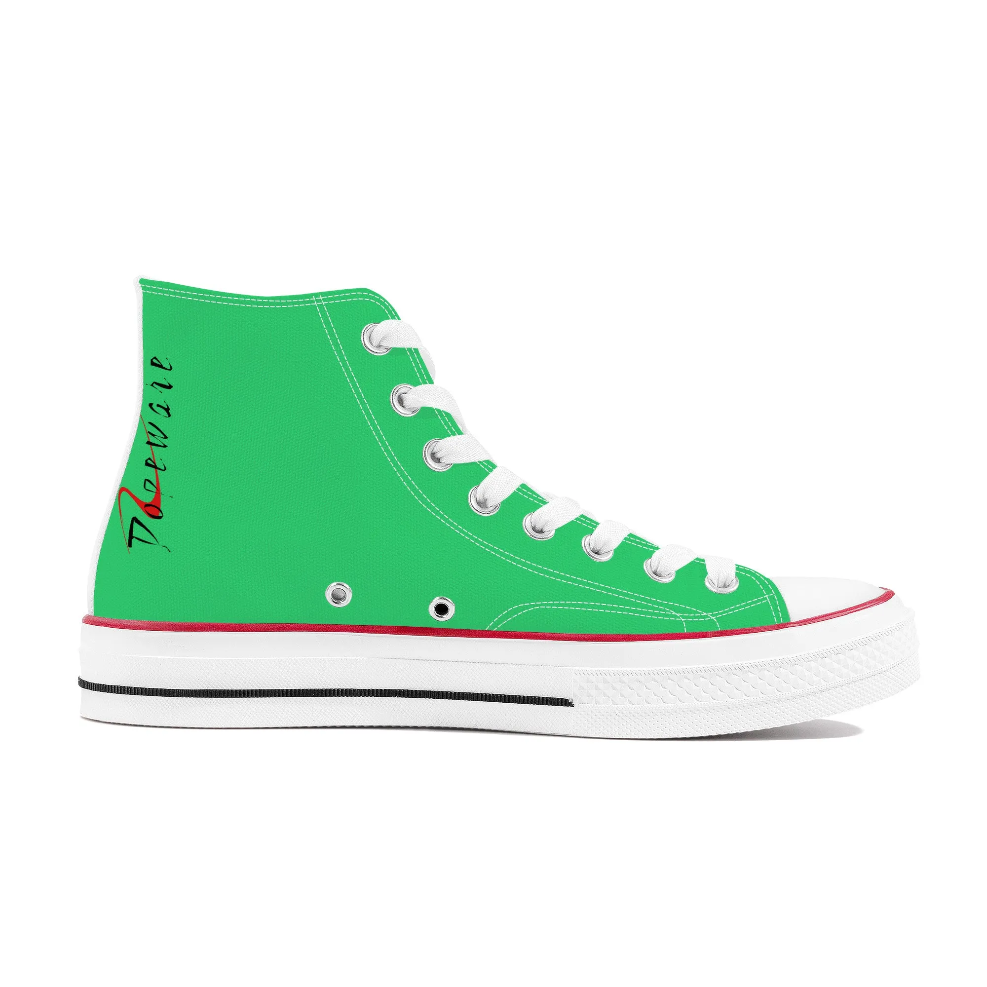 D70 High Top Canvas Shoes - Green