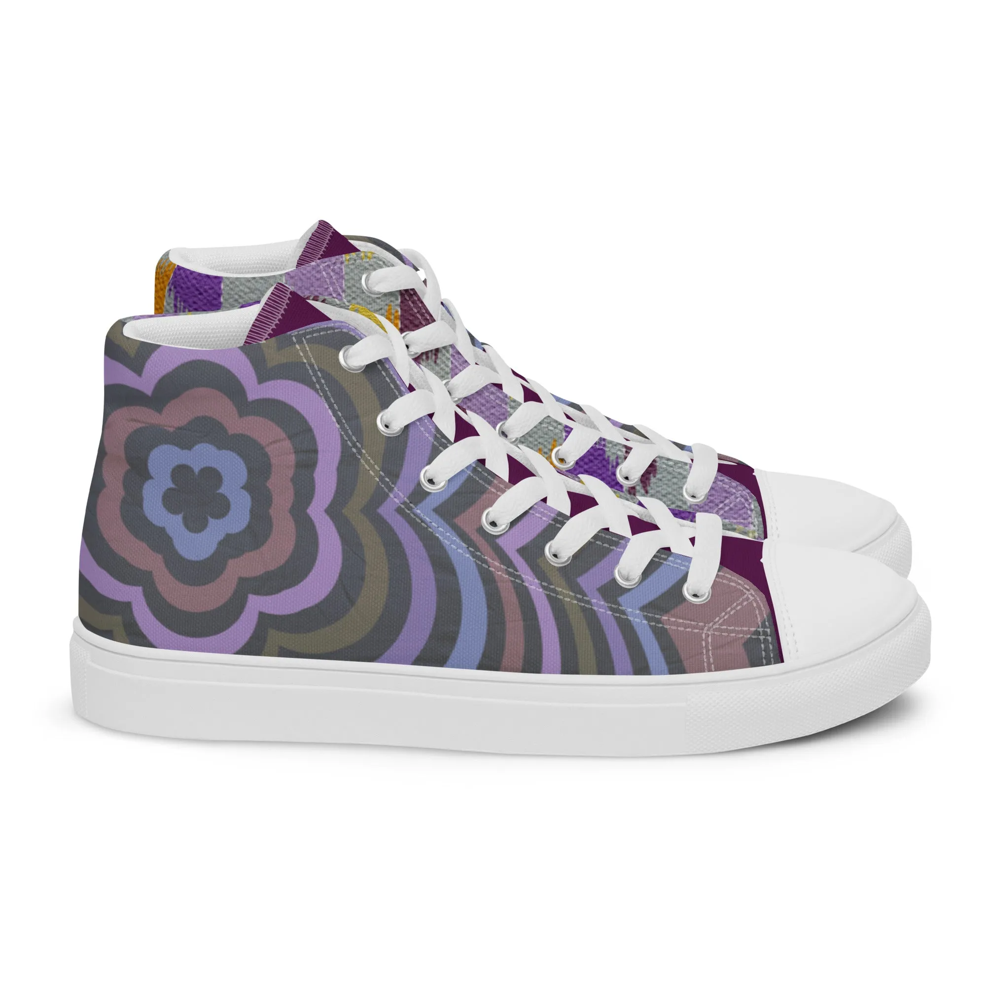 Dapper Women’s Lace-Up Canvas High-Top Sneakers