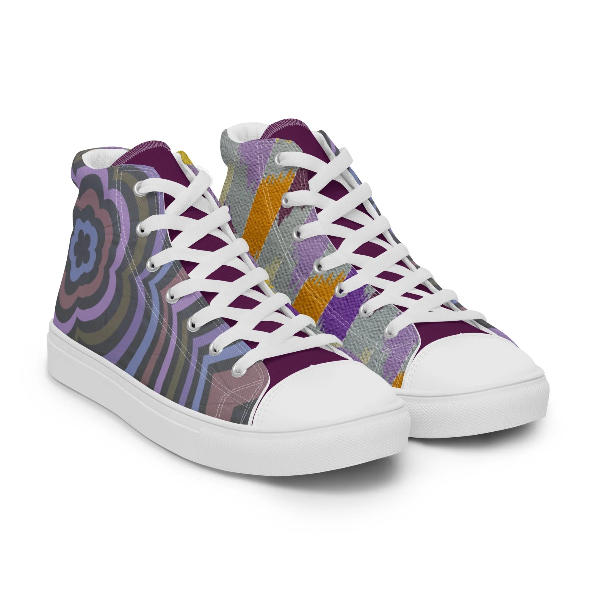 Dapper Women’s Lace-Up Canvas High-Top Sneakers