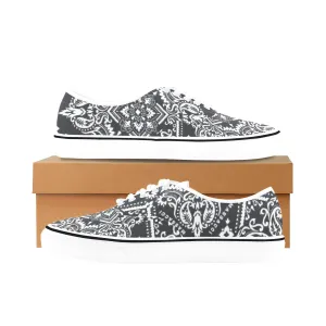 Dark Heart, Men's Classic Canvas Low Top Sneakers