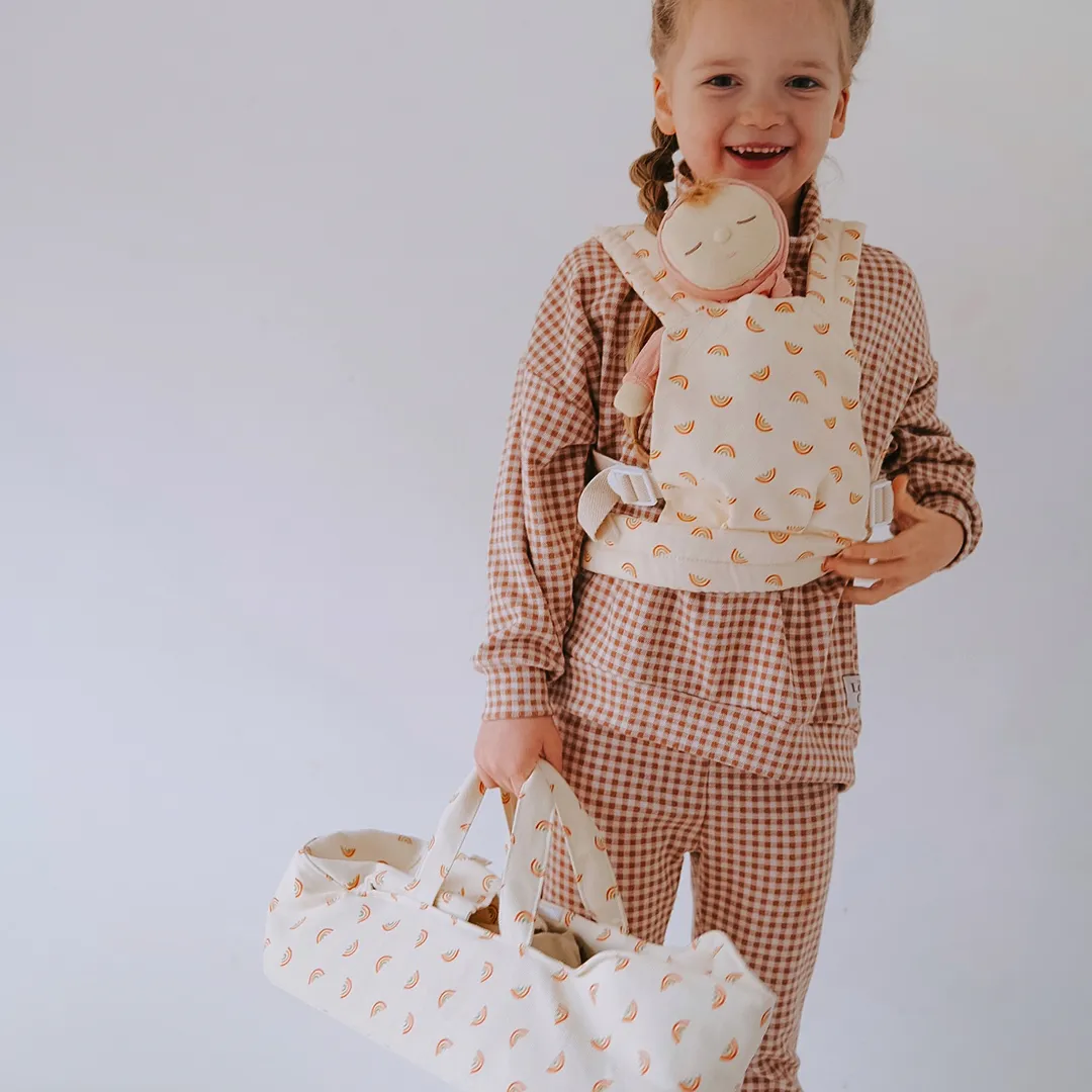 Dinkum Doll Carry Cot | Rainbow